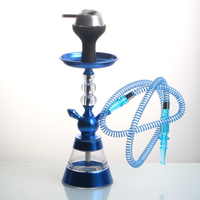 Chicha complète avec finition laquée acrylique - Design français avec tête en silicone et dispositif de gestion de la chaleur pour fumer