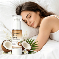 Spray de sommeil naturel à action rapide à la noix de coco, marque privée, brume d'oreiller non accoutumante, aromathérapie pour un sommeil réparateur avant le coucher