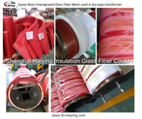 Maille d'isolation en fibre de verre haute tension Haiying 18 kV avec résistance à la traction de 1000-5000 N, modèle 50554