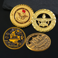 Pièces commémoratives personnalisées avec design gratuit, détails hautement détaillés, logo en alliage de zinc 3D en relief, ensemble de pièces plaquées or pour anniversaire