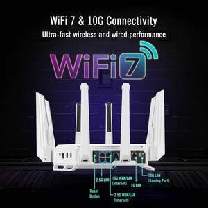 Routeur Wi-Fi 7 Tri-Bande GT-BE19000AI en Gros, Bande Passante 320 MHz, 4096-QAM, MLO, Deux Ports 10G, QoS, IA, Optimisation de Jeu, Pour la Maison et le Gaming - Product Image 4