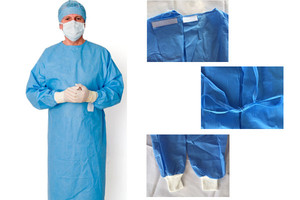 Yihe Disposable Surgical Gown <strong>Non</strong>-sterile Long Sleeve SMS <strong>Non</strong>-<strong>woven</strong> <strong>Fabric</strong> Products - Product Image 5