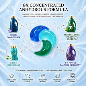Automatic Washing Machine Laundry <b>Detergent</b> Pods | JIETI Floral Fruity Scent Long Lasting Fragrance Laundry Capsules - Product Image 4