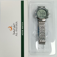 Jam Tangan Azan ALFATIHA Bahan Aluminium Alloy Penunjuk Kiblat dan Waktu Sholat untuk Wanita