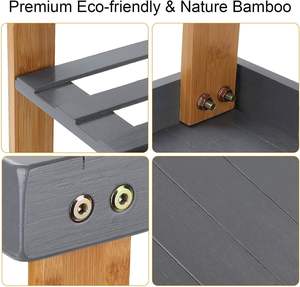 <span class=keywords><strong>Banco</strong></span> <span class=keywords><strong>de</strong></span> Zapatos <span class=keywords><strong>de</strong></span> Madera Moderno Personalizado <span class=keywords><strong>de</strong></span> 3 Niveles para Organizar la Entrada - Product Image 3