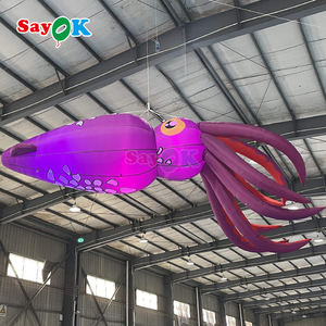Décoration suspendue géante en forme de pieuvre gonflable à LED pour la décoration de scène de <span class=keywords><strong>club</strong></span>, de parc <span class=keywords><strong>marin</strong></span> - Product Image 4