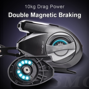 Moulinet de pêche HASIDA Drag Power BB à freinage magnétique, rétroéclairage numérique, lancer longue distance, rapport 6.3:1, 10kg, 6+1 roulements CN;SHN - Product Image 3