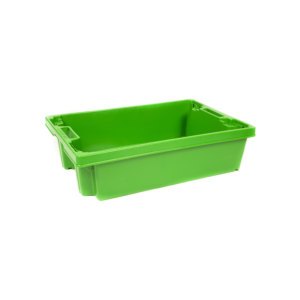 Conteneur de rangement mural rectangulaire en plastique industriel 4615, écologique, empilable, capacité 20-35L, boîte de rangement pour garage - Product Image 1