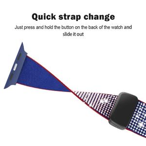 สายนาฬิกาแบบยืดหยุ่นไนลอนพร้อมหัวเข็มขัดแม่เหล็กแบบขายส่ง สำหรับเปลี่ยนสายนาฬิกา Iwatch สำหรับ Apple Watch 10/9/8 46 มม. 42 มม. 49 มม. SE - Product Image 5