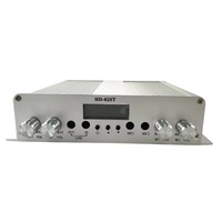 Émetteur FM professionnel 25W, station de radio stéréo PLL avec alimentation CC HD-02ST