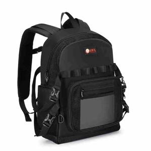 Mochila de tela Oxford para herramientas, para electricistas y reparadores, capacidad de 200 libras, correas ajustables, cierre de cremallera, SJ005 - Product Image 1