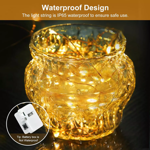 Không thấm nước <span class=keywords><strong>5m</strong></span> 50LED cổ tích Ánh sáng chuỗi 3 chế độ làm việc <span class=keywords><strong>LED</strong></span> Cổ Tích đèn mini màu xanh mini <span class=keywords><strong>LED</strong></span> Cổ Tích ánh sáng cho món quà Jar trang trí nội thất - Product Image 5