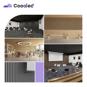 Akustik Panel Slat ahşap ahşap duvar yüksek kaliteli ses emici Mdf Akupanel ahşap Panel - Product Image 5