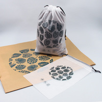Sac rétractable personnalisé en PE dépoli mat recyclable avec cordon de serrage, prix usine, pour vêtements, cosmétiques, chaussettes, chaussures, articles de luxe