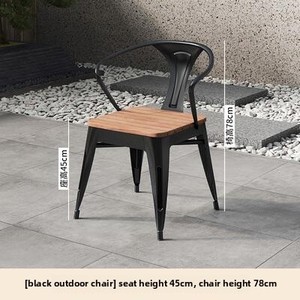 Không thấm nước chống nắng nhựa hiện đại ngoài trời bàn ăn ghế thiết kế đơn giản sân vườn nhỏ giải trí ban công sử dụng - Product Image 6