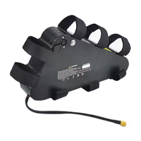 Kit de conversion de batterie triangulaire pour vélo électrique, batterie au lithium triangulaire étanche 18650 2000W 1000W 52V 48V, boîtier rigide