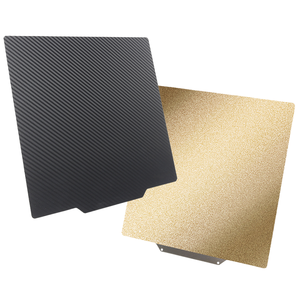 3DSWAY Nouvelle Plateforme Chauffante Double Face 220*220mm en Acier à Ressorts, Revêtement PEI Texturé, Pièces d'Imprimante 3D - Product Image 1