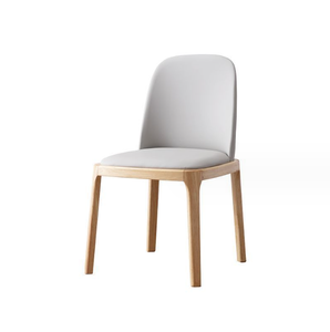 Sedia da Pranzo LULU LL-DC377 in Pelle PU, Design Moderno Europeo in <span class=keywords><strong>Legno</strong></span> Massello, Colore Personalizzabile, Struttura Robusta, Arredamento per la Casa - Product Image 6