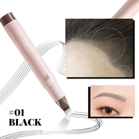 Stylo à sourcils Microblading 6 pointes, imperméable, longue tenue, pour remplir les sourcils