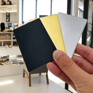 بطاقات أعمال معدنية مخصصة الطباعة بتقنية NFC 13.56 ميجاهرتز، خيارات فارغة باللون الأسود/الذهبي/الفضي، لمشاركة وسائل التواصل الاجتماعي والعضوية - Product Image 4