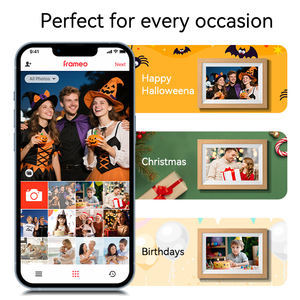 Marco de Fotos Digital WiFi de 10 Pulgadas de Madera MDF con Pantalla Táctil IPS, <span class=keywords><strong>Calendario</strong></span> Familiar Inteligente a través de la Aplicación Frameo, Venta al por Mayor - Product Image 5