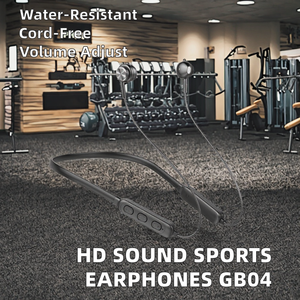 Gb04 Écouteurs <span class=keywords><strong>de</strong></span> sport sans fil <span class=keywords><strong>Son</strong></span> haute définition pour le cou et les écouteurs suspendus compatibles <span class=keywords><strong>Bluetooth</strong></span> pour l'exercice en voyage - Product Image 2