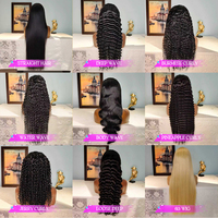 Peluca de Cabello Humano Vietnamita Virgen al por Mayor con Encaje Frontal, Sin Pegamento, 5x5, Encaje Suizo Transparente HD, Pelucas Frontales para Mujeres Negras