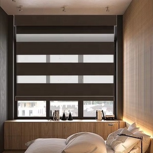 Indoor Motorized zebra <strong>Blinds</strong> <strong>Stick</strong> <strong>on</strong> zebra <strong>Blind</strong> 38mm Heavy Duty zebra <strong>Blind</strong> Mechanism - Product Image 1