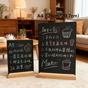 Pizarra de Madera Desmontable, Letrero de Pizarra Pequeño Reutilizable para Panadería, Comercio Minorista, Decoración de Mesa para Fiestas, Etiqueta con Número - Product Image 4