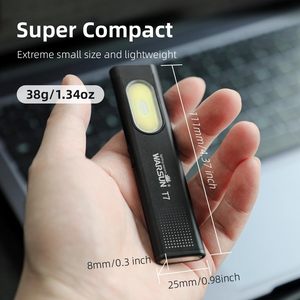 Warsun Đèn pin ngoài trời cầm tay <span class=keywords><strong>mini</strong></span> lumen 500 Hợp kim nhôm T7 Đèn pin bỏ túi đa năng chống nước có thể sạc lại - Product Image 2