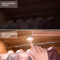 Lumière LED pour armoire à 3 couleurs, à intensité variable, avec télécommande, design minimaliste moderne, garantie de 2 ans, matériau PC pour éclairage de cuisine et de placard