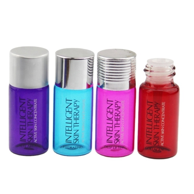 2ml 5/8 Dram Amber Glass Essential Oil Bottle Orifice Reducer with Cap Perfume Sample Tubes Bottles 2 ml