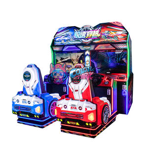 Máquina de Juego de Carreras Arcade para 2 Jugadores, Simulador de Conducción Interior con Vibración Dinámica y Pantallas Dobles - Product Image 4