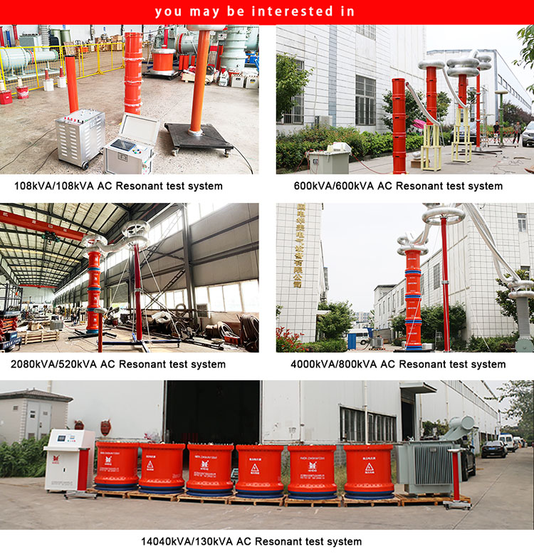 Hệ Thống Kiểm Tra Cộng Hưởng AC Tần Số Biến Đổi Điện Áp Cao Bộ Kiểm Tra Hipot Xả Một Phần Bộ Kiểm Tra Độ Bền Điện Môi
