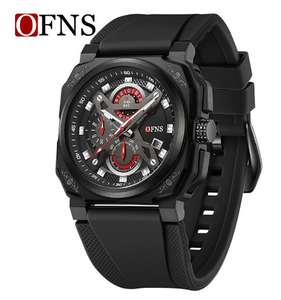 Montres OFNS 8022 <span class=keywords><strong>pour</strong></span> hommes, quartz, marque haut de gamme, élégante, automatique, date, silicone, étanche, chronographe sport, <span class=keywords><strong>montre</strong></span>-bracelet <span class=keywords><strong>pour</strong></span> hommes - Product Image 1