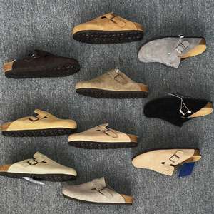 Sandalias <span class=keywords><strong>Birkenstock</strong></span> 2025 Signature Birk para Pareja, de Cuero Genuino y Espuma EVA, Planas, Casuales, para Exteriores, Estilo Slip-on, Pantuflas de Media Punta - Product Image 6