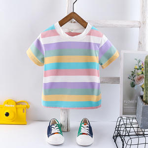 Nuevos Trajes de Verano a Rayas Personalizados Coreanos de Primera Calidad, Hermosos Trajes de Algodón de Diseñador para Niñas - Product Image 6
