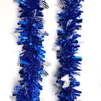 Guirlande de Noël ronde de 2 mètres, motif cœur, réutilisable, en PET, pour décorations de Noël et de fêtes à la maison