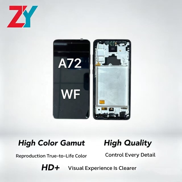 For A72 Frame In-cell LCD Smartphone Screen Digitizer Assembly 6.6" High Definition Wide Color Gamut 1 Year Warranty 400cd