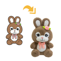 Peluche de lapin rose romantique avec nœud papillon pour un cadeau d'anniversaire, un cadeau de la Saint-Valentin et une surprise pour petite amie ODM&OEM