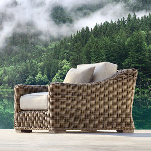 Nordique jardin étanche crème solaire rotin canapé ensemble moderne extérieur Patio terrasse loisirs meubles Durable pour balcon véranda - Product Image 3