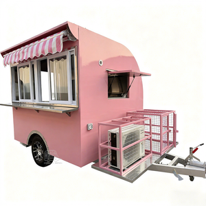 CE Certified Mobile Food Trailer with Full Kitchen Ice Cream <b>BBQ</b> Snack Vending Concession Services - Product Image 1