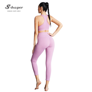 Phụ Nữ Của Chất Lượng Cao Thân Thiện Với Môi Có Thể Đảo Ngược Thể Thao Thiết Lập Liền Mạch Cao Eo Phòng Tập Thể Dục Yoga Quần Áo Ngực Thể Thao Cộng Với Kích Thước Tập Thể Dục - Product Image 5