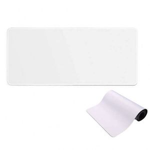 แผ่นรองเมาส์ขนาดใหญ่ 800*300 มม. กันน้ำ สำหรับงานซับลิเมชั่น สีขาว ฐานยางกันลื่น เหมาะสำหรับเล่นเกม - Product Image 1