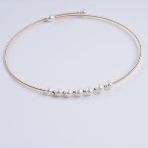 Collares de Moda Coreana con Cuentas y Perlas de Agua Dulce de Geometría Fresca, Accesorio de Cuello Elegante y con Personalidad - Product Image 4