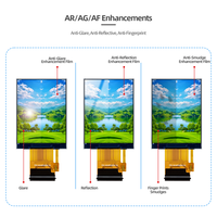 Layar LCD IPS TFT 2,4 Inci dengan IC Driver ST7789 Resolusi 240x320 Kecerahan 280cd/m2 Pengelasan MCU 40pin