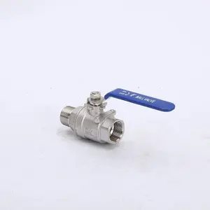 2PC van nước thép không gỉ nam và nữ Float Ball valve sử dụng cho công nghiệp