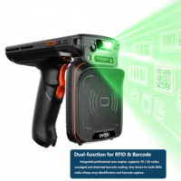 Lecteur RFID portable UHF DT50U 9000 mAh, PDA Android robuste avec poignée pistolet, scanner de codes-barres 1D 2D, autonomie de 12h pour l'inventaire continu en entrepôt