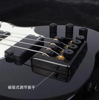 Guitare Basse Électrique Headless de Voyage Pratique Design Léger Original pour Débutants en Musique Fêtes Hommes et Femmes