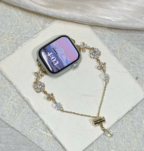 <span class=keywords><strong>Bracelet</strong></span> de montre pour femme en métal perlé en gros pour <span class=keywords><strong>Apple</strong></span> <span class=keywords><strong>Watch</strong></span> 38/40/41 mm 42/44/45 mm série <span class=keywords><strong>7</strong></span> 6 5 4 SE <span class=keywords><strong>Bracelet</strong></span> tendance - Product Image 4